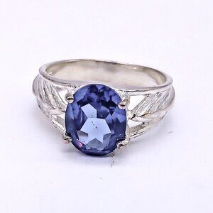 Vintage Badavici 925 Sterling Silver Tanzanite Ring
